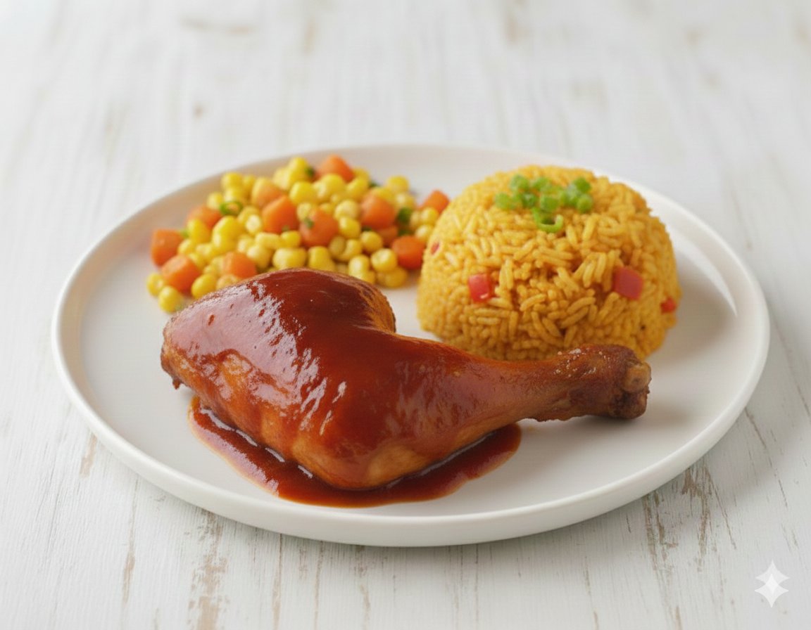 Barbecue Chicken Rice Meal