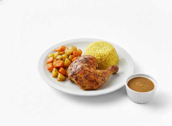 Classic Roast Chicken Rice Meal